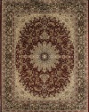 Burgundy Traditional Isfahan Wool Persian Area Rugs 7'10 x 10'5