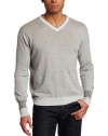 Perry Ellis Men's Long Sleeve V-Neck Sweater