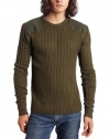 Southpole Men's Solid Long Sleeve Pullover Utility Sweater