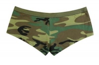 Women's Woodland Camo Booty Shorts - Available in Several Sizes