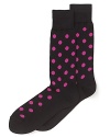 Neon polka dots brighten everyone's day when they catch a glimpse of your fun socks from Paul Smith.