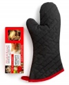 Fire up your favorites! Slip into this attractive and durable oven mitt by Gourmet Classics and heat things up with the nonstick steel smoker box that includes 2 cups of mesquite wood chips. Infuse incredible flavor and get grilling!