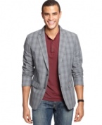 Be a little more rad in plaid. This blazer from American Rag instantly steps up your game.