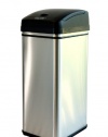 iTouchless Deodorizer Touch-Free Sensor 13-Gallon Automatic Stainless-Steel Trash Can