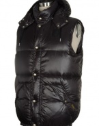 Polo Ralph Lauren Mens Down Vest 4XLT Tall Black Puffer XXXX-Large Tall Quilted Hoodie