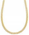 A simple touch of luxury. Giani Bernini's elegant braided necklace is crafted in 24k gold over sterling silver. Approximate length: 18 inches.