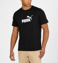 Puma Men's No. 1 logo T-Shirt-Black/White