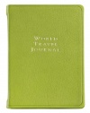 Graphic Image World Travel Journal, Goatskin Leather, Lime (TJIMRBLGTILIM)