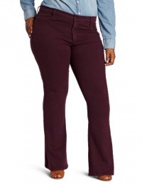 James Jeans Women's Plus-Size Juliette Z Flare Leg Wash Jean, Plum, 14W