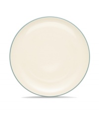 Make everyday meals a little more fun with Colorwave dinnerware from Noritake. Mix and match the round platter in turquoise and white with rim, coupe and square pieces for a tabletop that's endlessly stylish.