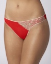 On Gossamer Women's Mesh Hip G-String - 022804, Red Hots, Medium/Large