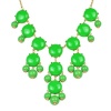 Green Bubble Necklace,Fruit Green Color Necklace,Statement Necklace (Fn0508-Fruit Green)