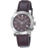 Burberry Men's BU2307 Round Chrno Brown Dial Brown Leather Strap Watch