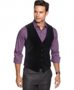 This INC International Concepts vest will add sophisticated style to your dressed up look.