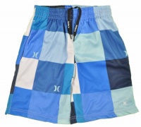 Hurley Infant Boys Plaid Spirit Blue Short (12M)