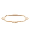 This rose gold plated Rebecca Minkoff bangle showcases an edgier side of simplicity while it rounds out your bracelet stack.