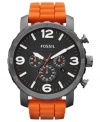 Fossil's Nate collection highlights sporty watches designed for the adventurous man.