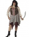 California Costumes Women's South Seas Siren Costume,Brown/Cream,P (16-22)