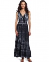 Karen Kane Women's Tie Dye Tiered Dress, Tie Dye, Large