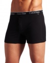 ck one Men's Cotton Slim Fit Boxer, Black, Medium