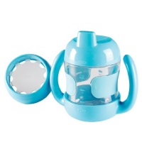 OXO Tot Sippy Cup with Bonus Training Lid Set, Aqua, 7 Ounce