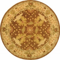 Area Rug 8x8 Round Traditional Brown Color - Safavieh Anatolia Rug from RugPal