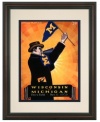 Michigan has plenty to show for their 1926 duel with Wisconsin, with an impressive final score of 37-0. Vibrant colors restored, team spirit alive and well, the framed cover art from that day's football program is a welcome addition to Wolverines country.