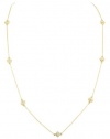 Kate Spade New York Spade To Spade Clear Gold-Tone Pave Scatter Necklace