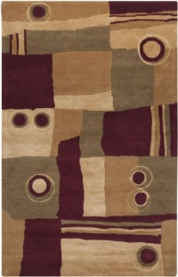 Area Rug 9x13 Rectangle Contemporary Burgundy Color - Surya Artist Studio Rug from RugPal