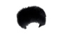 Surell Accessories Fox Fur Headband with Elastic Back (Black)