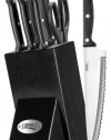 Ginsu Essential Series 8-Piece Stainless Steel Knife Set with Black Block 4871