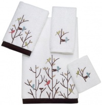 Avanti Premier Feathered Friends Bath Towel, White