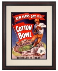 There's no prettier picture for die-hard Texas football fans than cover art from the 1953 Cotton Bowl program. The Longhorns shut out the Tennessee Vols 16-0 in the momentous New Year's Day duel.