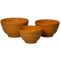 Fiesta 3-Piece Baking Bowl Set, Tangerine