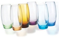 Multi-Colored Oval Cordial Shot Glass, Set of 6