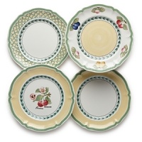 This cheerful collection combines delicious designs to be mixed & matched to create a tempting display for your table. Dinner plate, salad plate, bread & butter plate, rim soup bowl are available in four different styles: Fleurence, Valence , Orange, Vienne. All accessories available in Fleurence.