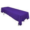 60 x 126 in. Rectangular Polyester Tablecloth Purple