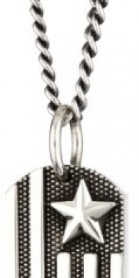 King Baby Small Flag Dog Tag Pendant Necklace