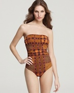 Burberry Brit Link Check One Piece Swimsuit