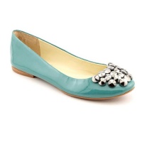 Enzo Angiolini Claton Flats Shoes Blue Womens New/Display