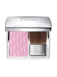 Finely-milled light pink formula adjusts to the skin's chemistry to create a customized look of pinched rosy cheeks. Each blush comes in a sleek silvertone case with an easy-to-use brush applicator and features an embossed Dior logo pattern. The universal shade Petal works on all skin tones. Made in France. 