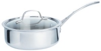 Calphalon Tri-Ply Stainless Steel 2-1/2-Quart Shallow Sauce with Cover