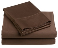 Renaissance 600-Thread-Count Cotton Sateen King Sheet Set, Chocolate