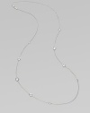 From the Lollipop Collection. Faceted drops of clear quartz in various sizes are sprinkled along a graceful sterling silver chain. Clear quartz Sterling silver Length, about 37 Lobster clasp Imported