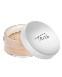 This 100% natural, long-wearing loose mineral powder gives buildable coverage with the benefit of sun protection while it evens out and brightens skin's tone.* Can be used as a primary foundation or for touch-ups.* Can be applied wet or dry* Ideal for all skin typesDirections: After removing the seal, close the top of the powder and tap upside down to release the perfect dose of powder.Using your Trish foundation brush for a sheer natural finish or a Professional Sponge for more concentrated coverage apply first where the most coverage is needed. When using a brush for application, press and sweep for the most natural finish. When applying with the Professional Sponge, dip and roll the sponge into the powder and press and roll onto the skin.Trish Tip: Dampen your professional sponge or brush to apply powder for additional spot coverage.