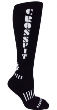 MOXY Socks Knee-High Black with White Ultimate CrossFit Socks