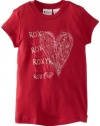 Roxy Kids Girls 2-6X Light Chaser Tee, Cabin Red, Medium