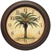 The Cabana 12 Resin Palm Tree Wall Clock