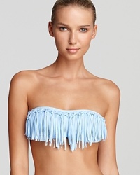 There's something fashion-forward about L*Space's fringed bandeau. Hinting at flirtatious but wholly feminine, this daring suit is destined to stun when you shimmy in the sun.