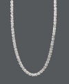 A simple, elegant chain to complement any ensemble. This faceted 14k white gold chain is the perfect addition to your accessory collection. Approximate length: 24 inches.